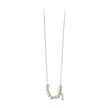 Collier Lotta Love Rosary Perles Blanches Or Blanc 18K - Claverin bijou perles de culture