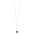 Sautoir Pure Perle Noire de Tahiti Or Blanc 18K - Claverin bijou perles de culture