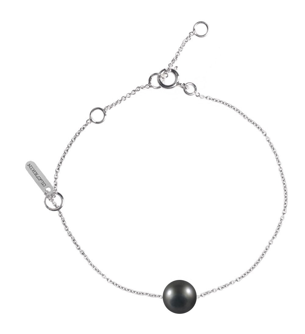Bracelet Pure Simply Pearly Perle Noire de Tahiti Or Blanc 18K