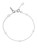 Bracelet Lotta Love Give Me 5 Perles Blanches Or Blanc 18K